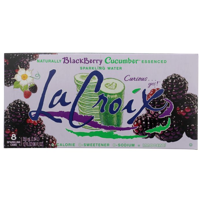 LACROIX: Blackberry Cucumber Sparkling Water 8 Count, 96 fo