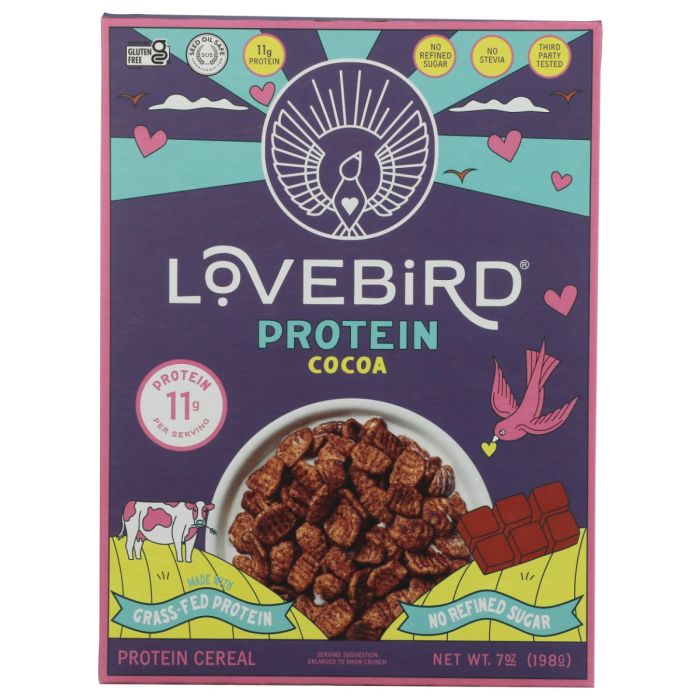 LOVEBIRD: Cocoa Protein Cereal, 7 oz