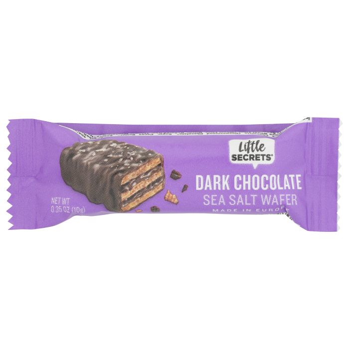 LITTLE SECRETS LLC: Dark Chocolate Sea Salt Wafer, 0.35 oz