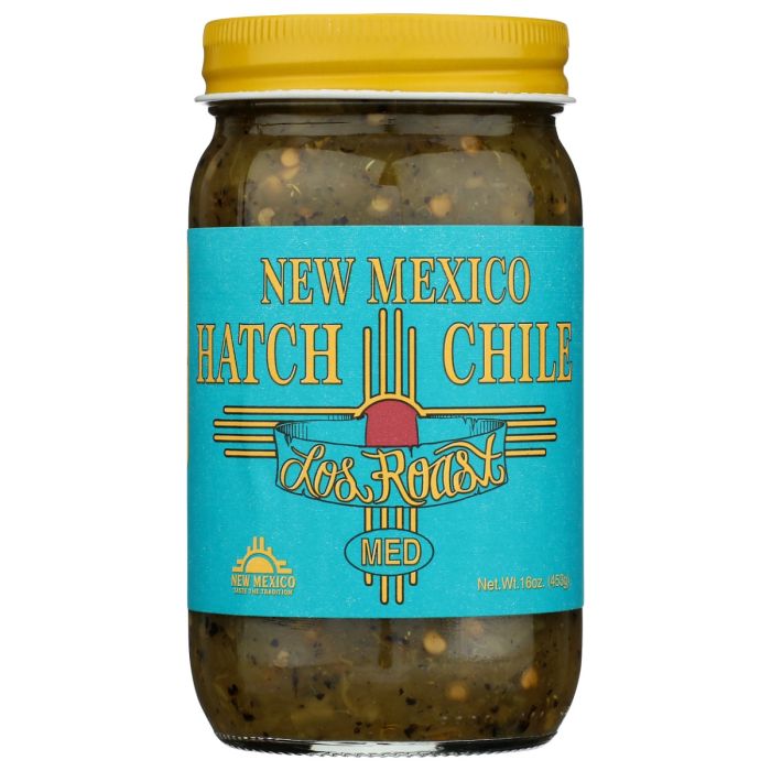LOS ROAST: New Mexico Medium Green Chile, 16 oz