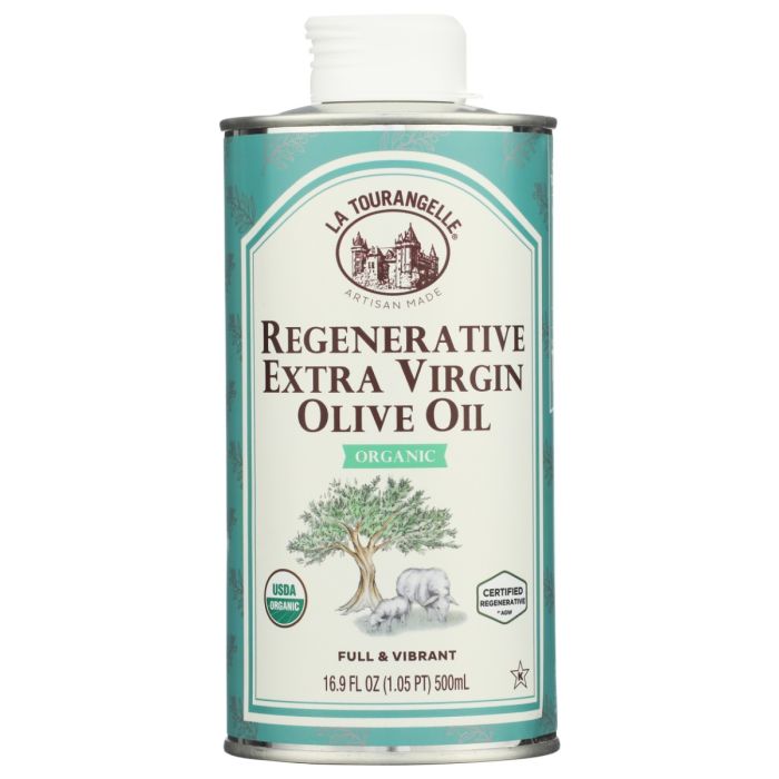 LA TOURANGELLE: Regenerative Extra Virgin Olive Oil, 16.9 fo