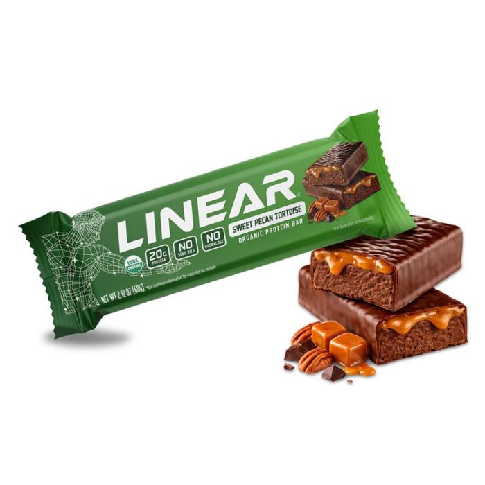 LINEAR BAR: Sweet Pecan Tortoise Protein Bar, 2.12 oz