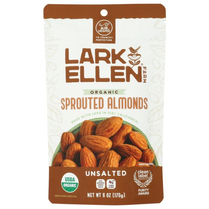 LARK ELLEN FARM: Organic Sprouted Almonds, 6 oz
