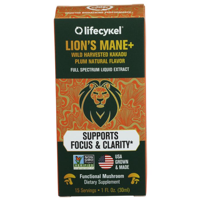 LIFECYKEL: Lions Mane Mushroom Extract, 1 fo