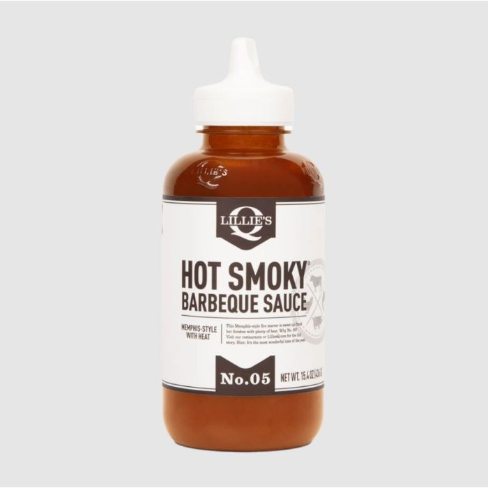 LILLIES Q: Hot Smoky Barbeque Sauce, 15.4 oz