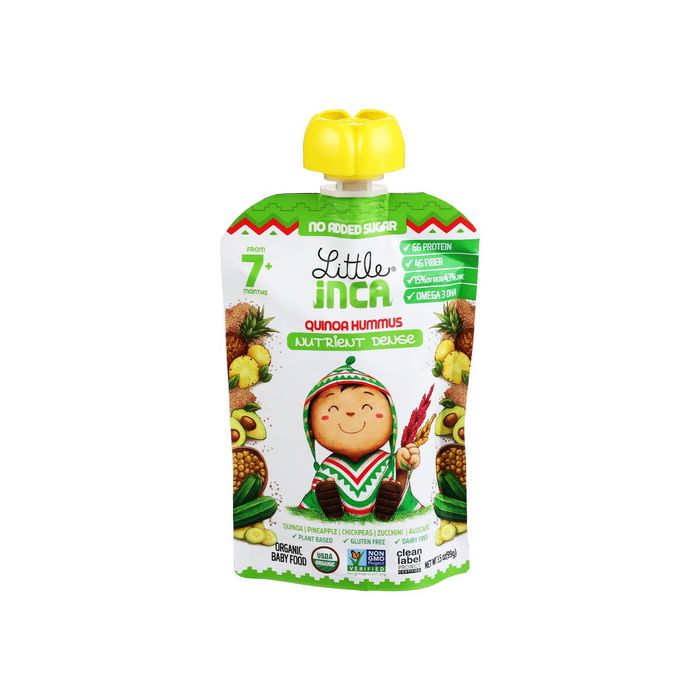 LITTLE INCA: Quinoa Hummus Baby Food, 3.5 oz