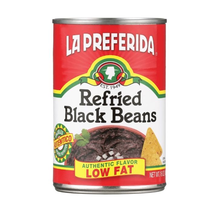 LA PREFERIDA: Low Fat Refried Black Beans, 30 oz