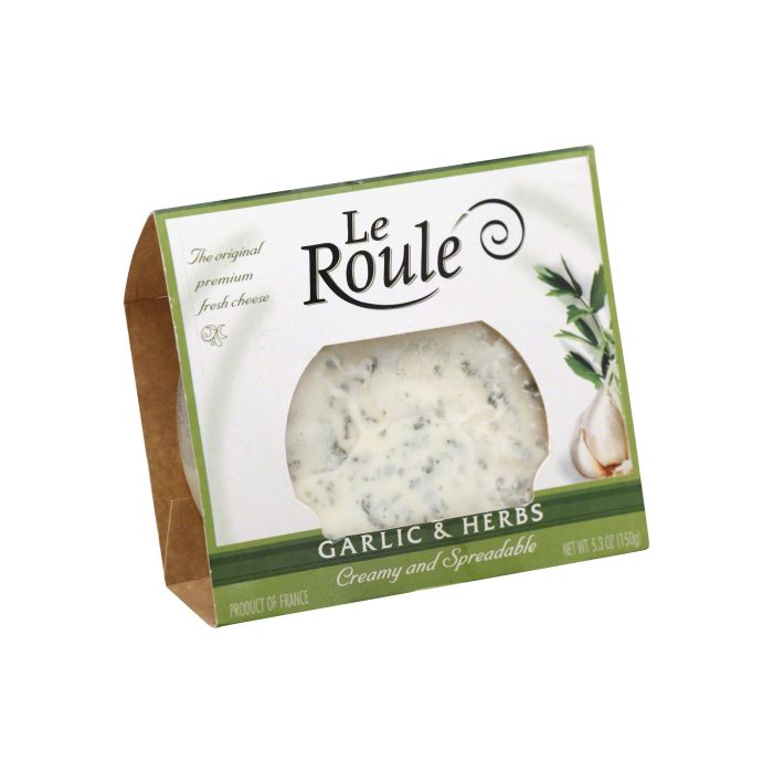 LE ROULE: Garlic and Herb Cheese, 5.3 oz