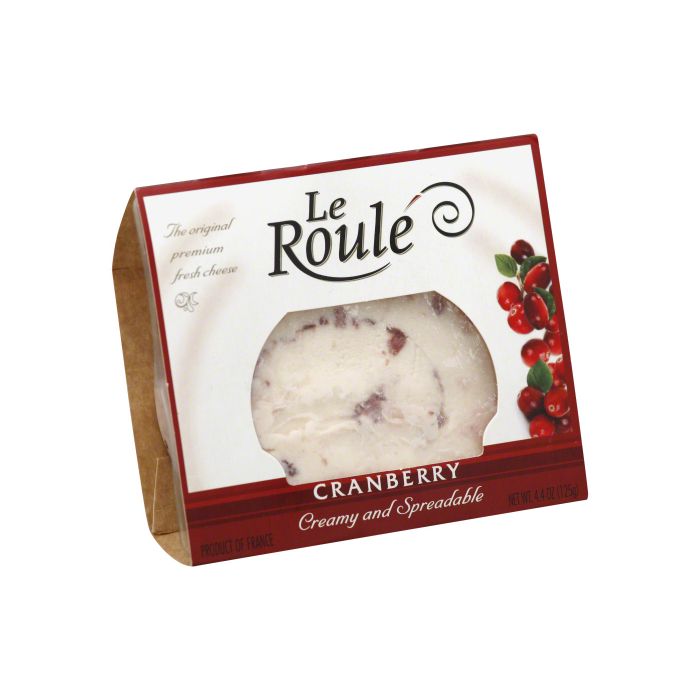 LE ROULE: Cranberry Cheese Slice, 4.4 oz