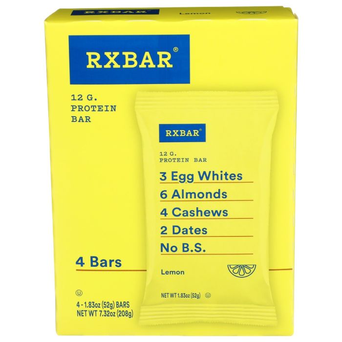 RXBAR: Lemon Protein Bars 4 Pack, 7.32 oz