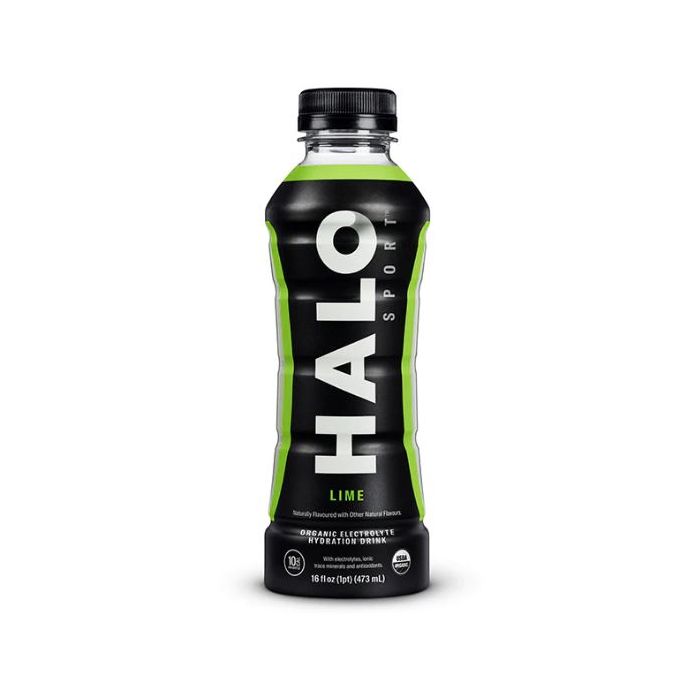 HALO SPORT: Organic Electrolyte Hydration Drink Lime, 16 fo