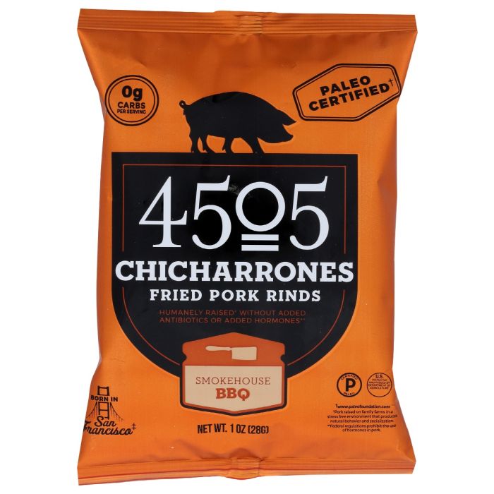 4505 MEATS: Chicharrones Bbq, 1 oz