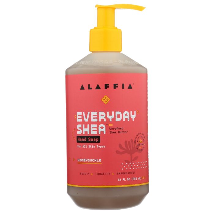 ALAFFIA: Soap Hand Liq Honeysuckle, 12 fo