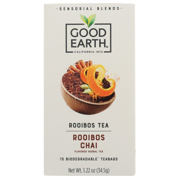 GOOD EARTH: Tea Sensorial Rooibos Chi, 15 bg
