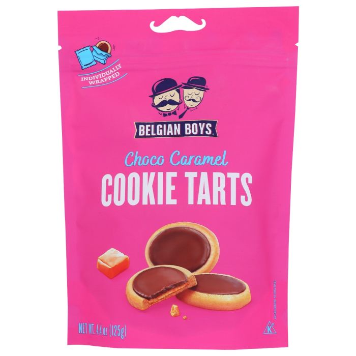 BELGIAN BOYS: Cookie Tart Choc Caramel, 4.4 oz