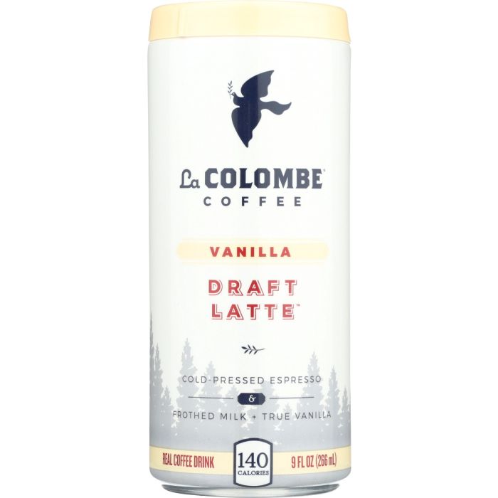 LA COLOMBE: Latte Draft Vanilla, 9 fo