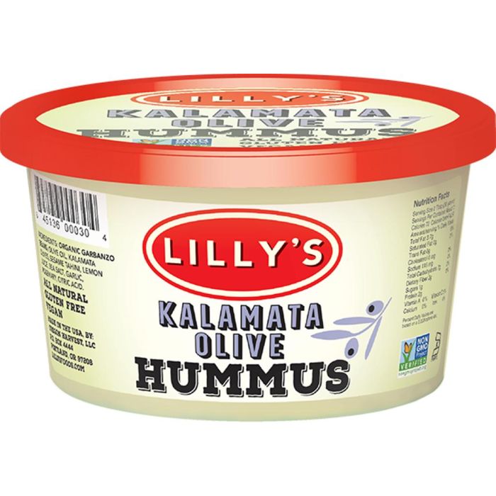 LILLY'S: Kalamata Olive Hummus, 12 oz