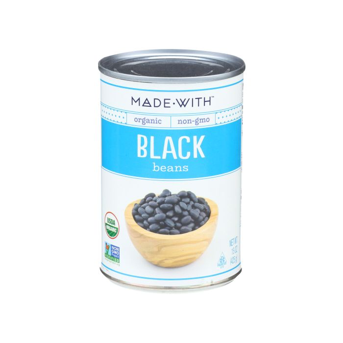 MADE WITH: Organic Black Beans, 15 oz