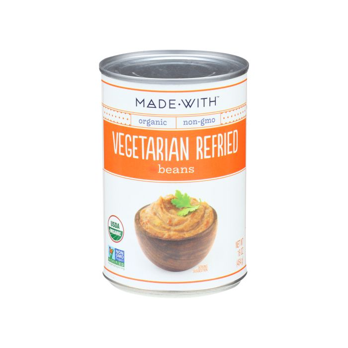 MADE WITH: Organic Vegetarian Refried Beans, 16 oz