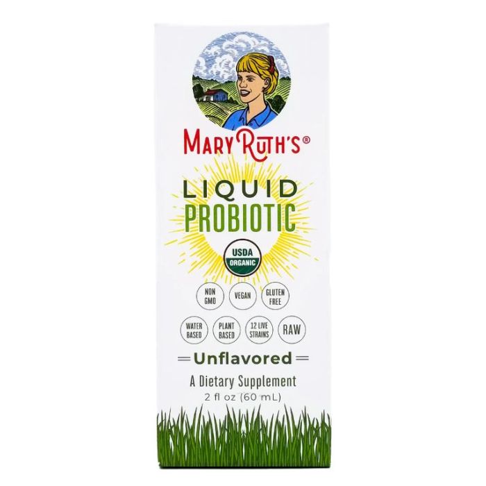 MARYRUTHS: Organic Liquid Probiotic Unflavored, 2 fo