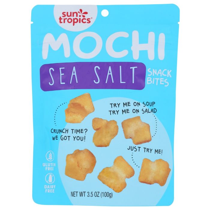 SUN TROPICS: Sea Salt Mochi Snack Bites, 3.5 oz