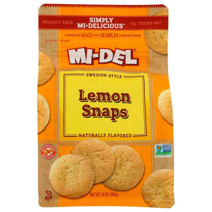 MIDEL: Simply Mi Delicious Lemon Snaps, 10 oz