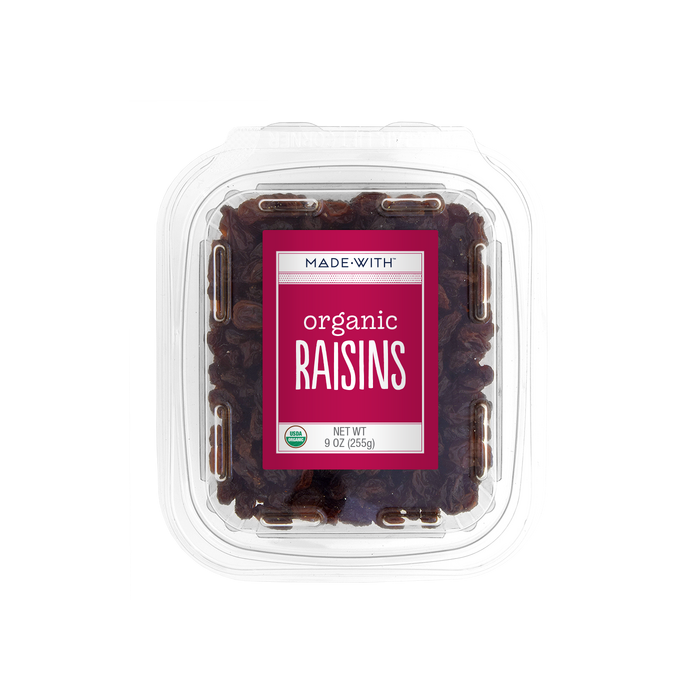 MADE WITH: Organic Raisins Tub, 9 oz