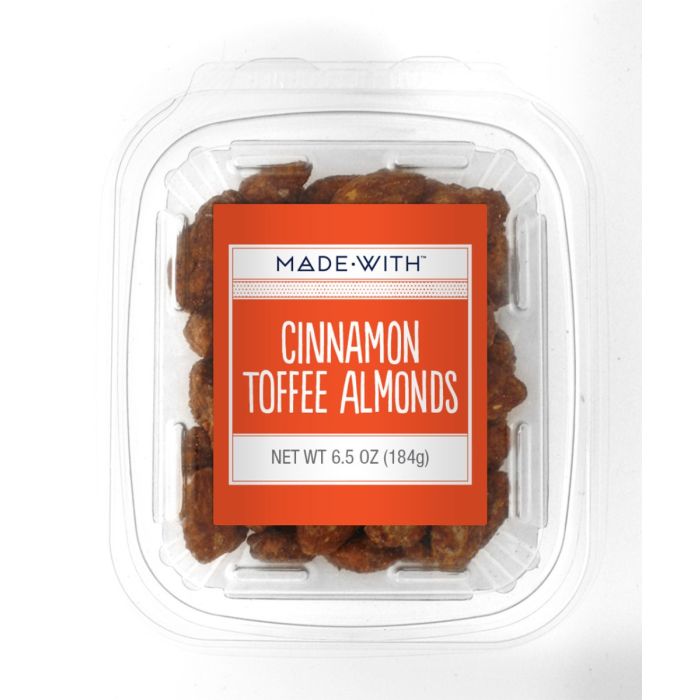 MADE WITH: Cinnamon Toffee Almonds Tub, 6.5 oz