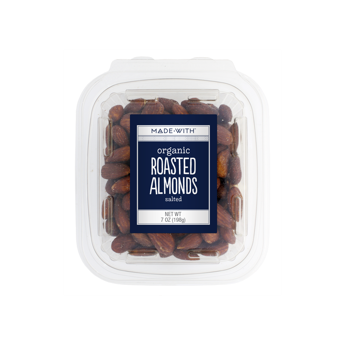 MADE WITH: Organic Roasted Almonds Tub, 7 oz