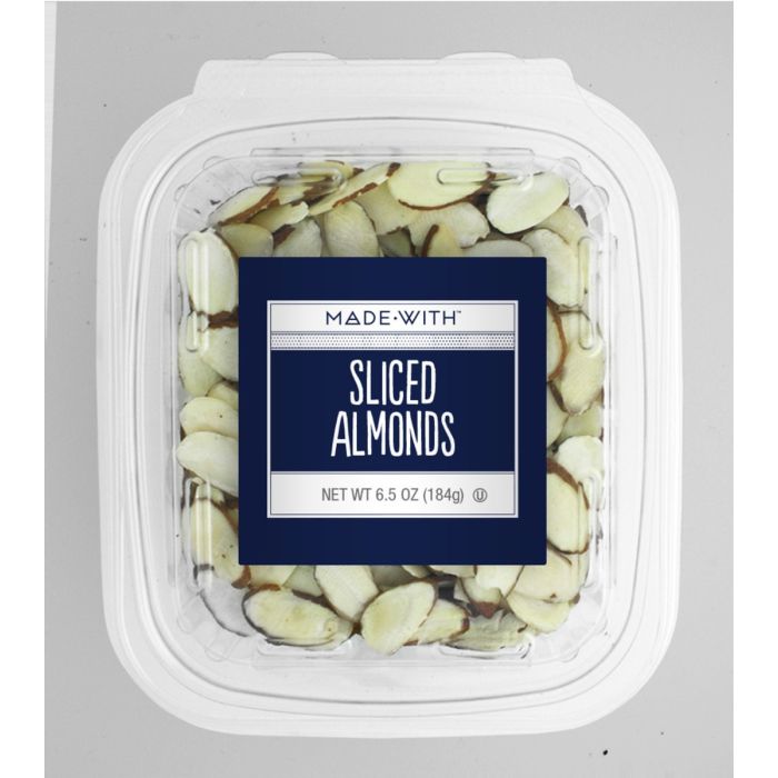 MADE WITH: Sliced Almonds Tub, 6.5 oz