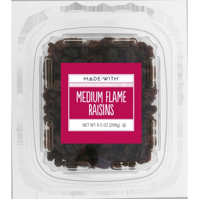 MADE WITH: Medium Flame Raisins Tub, 9.5 oz
