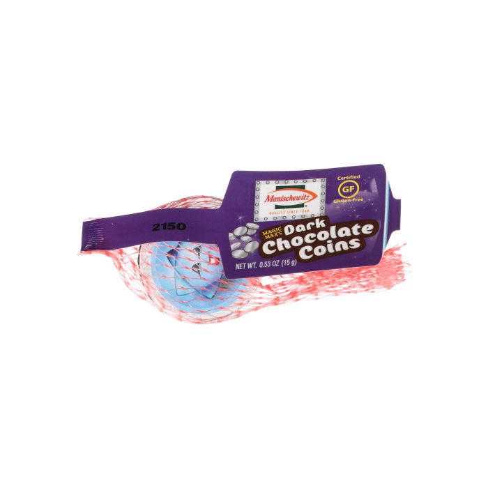 MANISCHEWITZ: Dark Chocolate Coin, 0.53 oz
