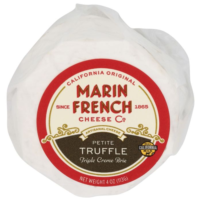 MARIN FRENCH: Petite Truffle Triple Crème Brie Cheese, 4 oz