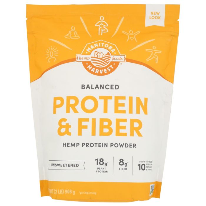 MANITOBA HARVEST: Balanced Protein and Fiber Powder, 32 oz