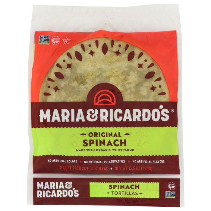 MARIA AND RICARDOS: Spinach Tortillas, 13.5 oz