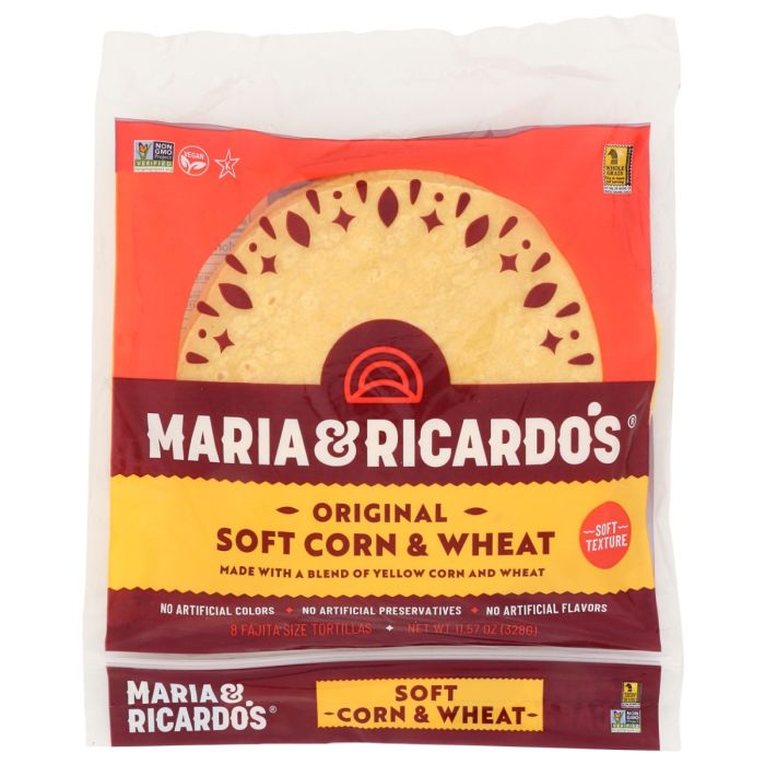 MARIA AND RICARDOS: Soft Yellow Corn Tortillas, 11.57 oz