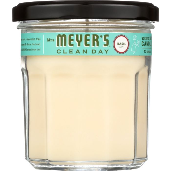 MRS MEYERS CLEAN DAY: Basil Soy Scent Candle, 7.2 oz
