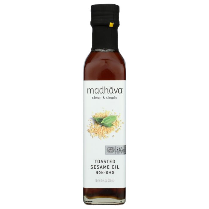 MADHAVA: Toasted Sesame Oil, 8.45 fo