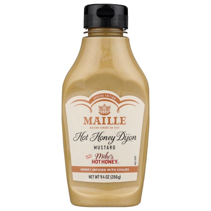 MAILLE: Hot Honey Dijon Mustard, 9.4 oz