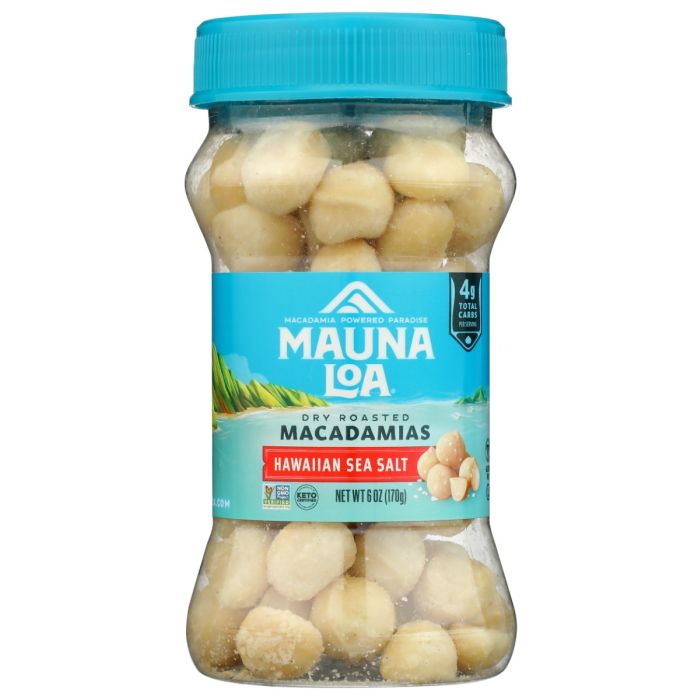 MAUNA LOA: Hawaiian Sea Salt Macadamias, 6 oz