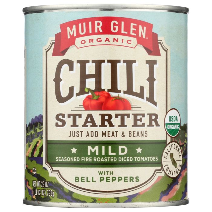 MUIR GLEN: Organic Chili Starter Mild, 28 oz