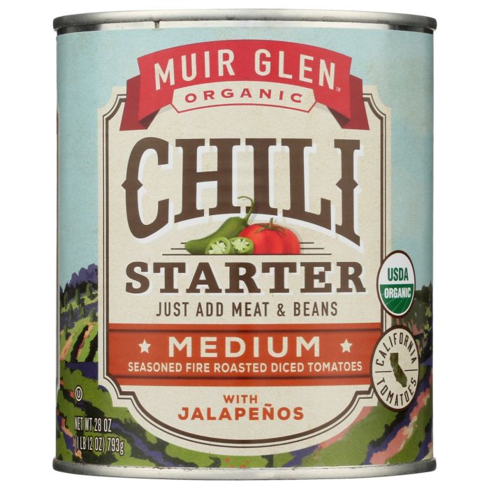MUIR GLEN: Organic Chili Starter Medium, 28 oz