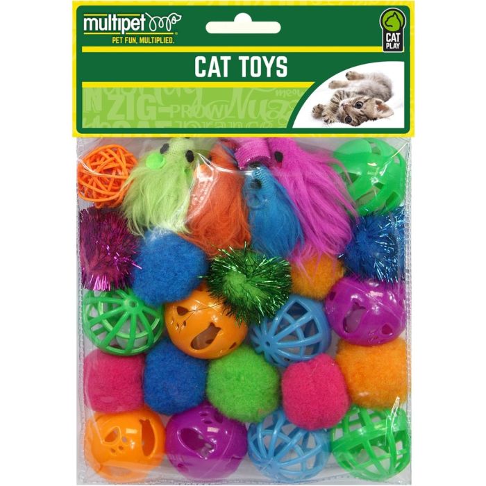 MULTIPET: Cat Toys Value Pack 24 Count, 1 ea