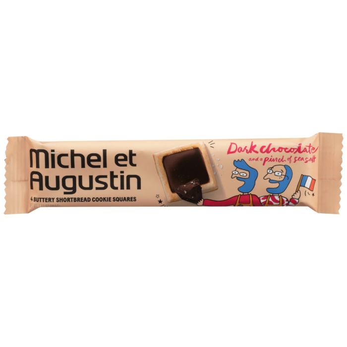 MICHEL ET AUGUSTIN: Dark Chocolate Sea Salt Cookie Squares, 1.07 oz