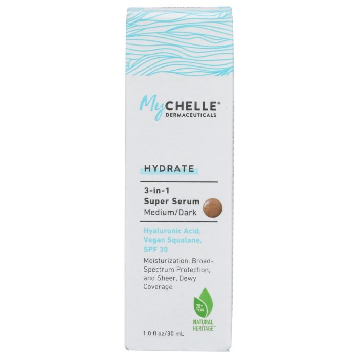 MYCHELLE DERMACEUTICALS: 3 in 1 Super Serum Medium Dark Tint, 1 fo