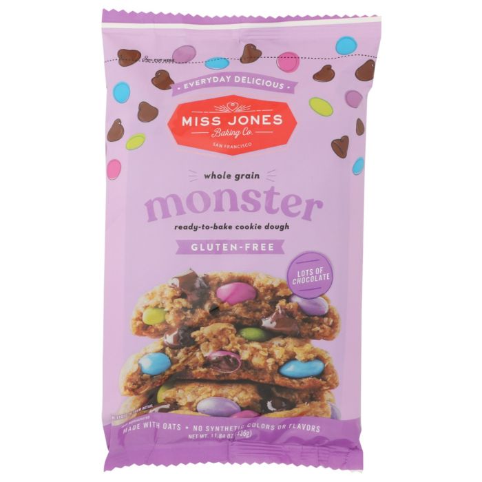 MISS JONES BAKING CO: Gluten Free Monster Cookie Dough, 11.84 oz
