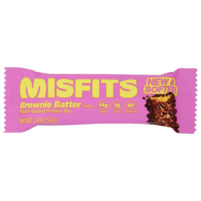 MISFITS: Brownie Batter Protein Bar, 1.8 oz