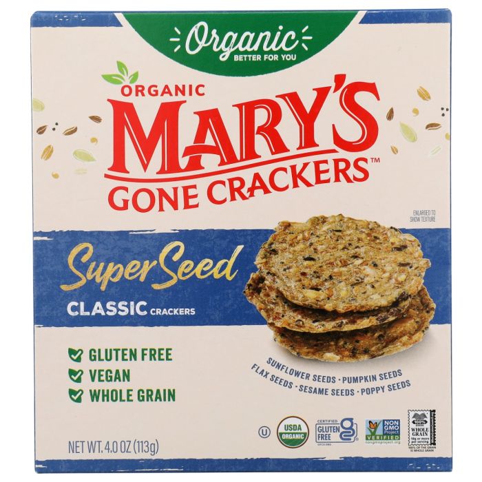 MARYS GONE CRACKERS: Superseed Classic Crackers, 4 oz