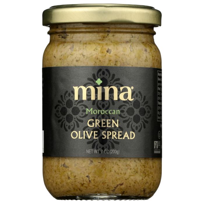 MINA: Moroccan Green Olive Spread, 7 oz