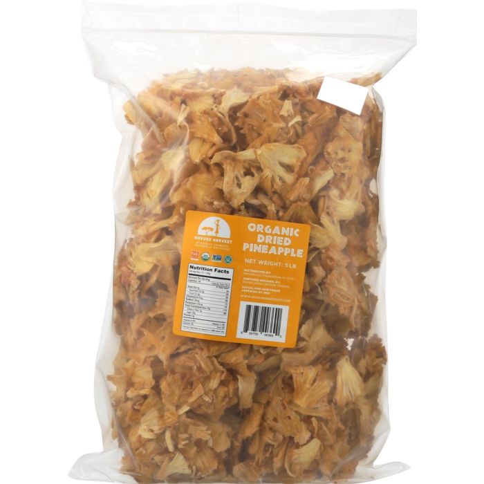MAVUNO HARVEST: Organic Dried Pineapple, 5 lb